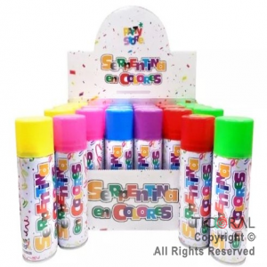 SERPENTINA PARTY STORE EN AEROSOL COLORES SURTIDOS X 24